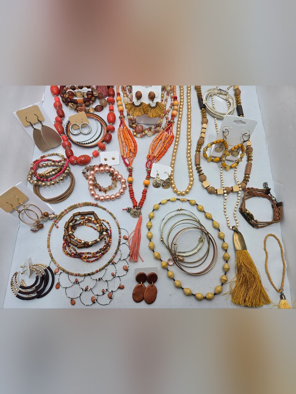 HUGE ​48pc Vintage & Modern Jewelry Lot CHICO'S LIMITED BPD Necklaces Earrings - Picture 4 of 16